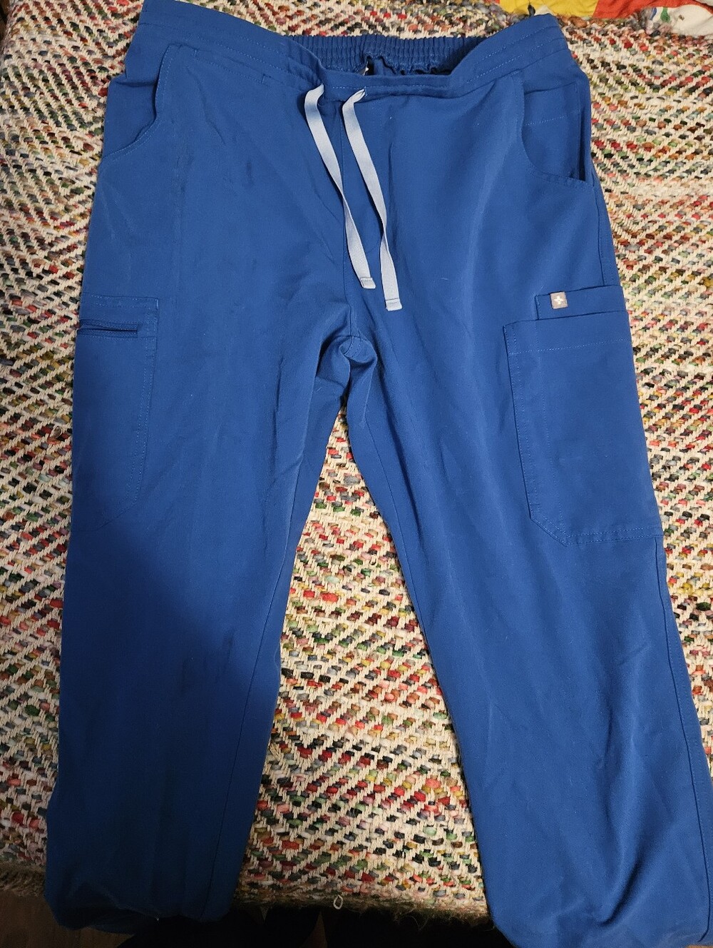 FIGS ROYAL BLUE ORIGINAL YOLA PANT MEDIUM EUC WOMENS
